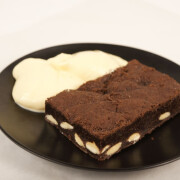 Chocolate Brownie &amp; Custard
